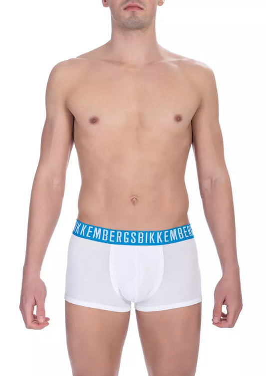 Bikkembergs Boxer intimo da uomo in cotone bianco