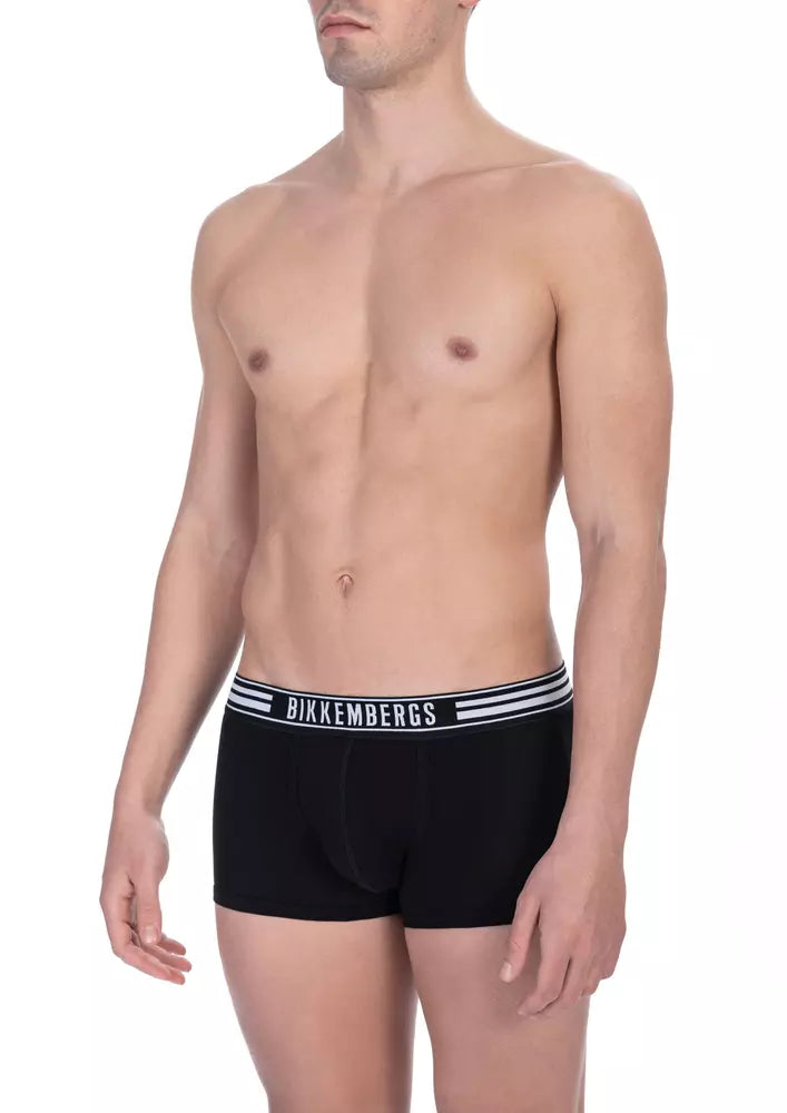Bikkembergs - Boxer da uomo in cotone nero