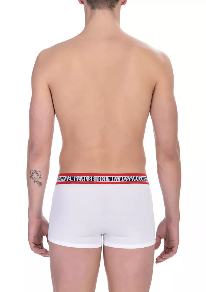 Lot de 2 boxers en coton blanc pour homme Bikkembergs