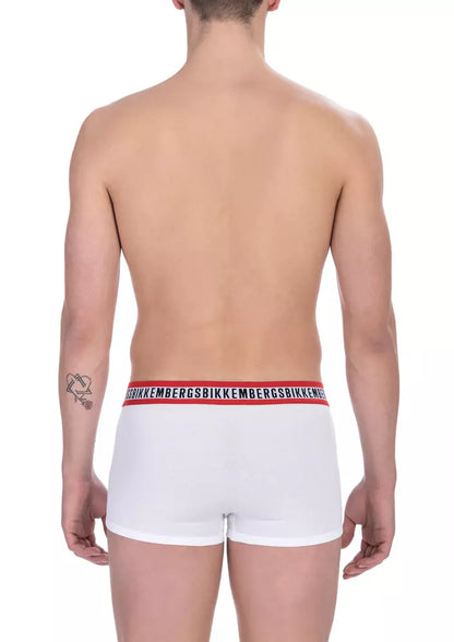 Lot de 2 boxers en coton blanc pour homme Bikkembergs