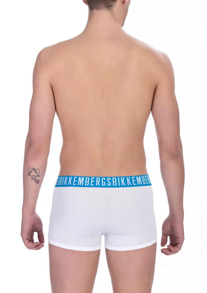 Boxer en coton blanc pour homme Bikkembergs