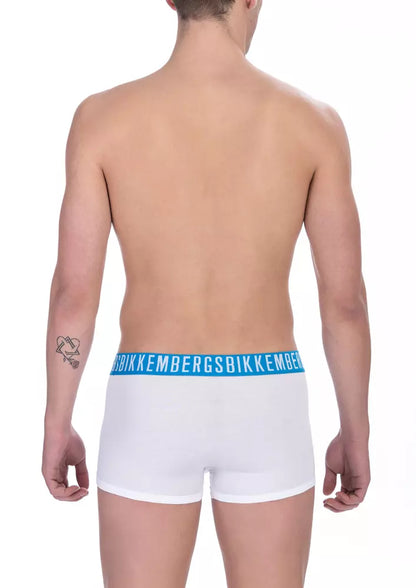Boxer en coton blanc pour homme Bikkembergs