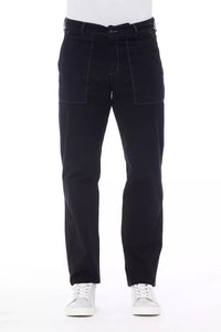 Pantaloni da uomo Alpha Studio in cotone blu