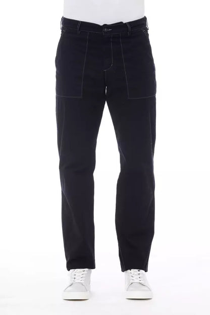 Pantaloni da uomo Alpha Studio in cotone blu