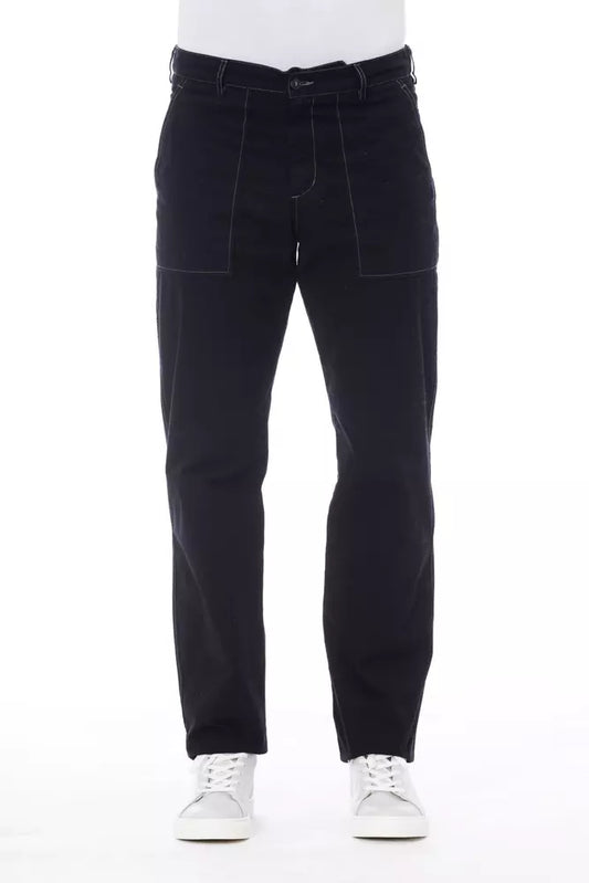 Pantaloni da uomo Alpha Studio in cotone blu