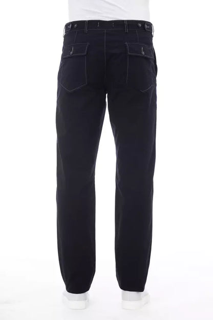Pantaloni da uomo Alpha Studio in cotone blu