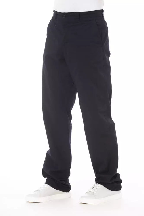 Pantalón de algodón azul para hombre Alpha Studio