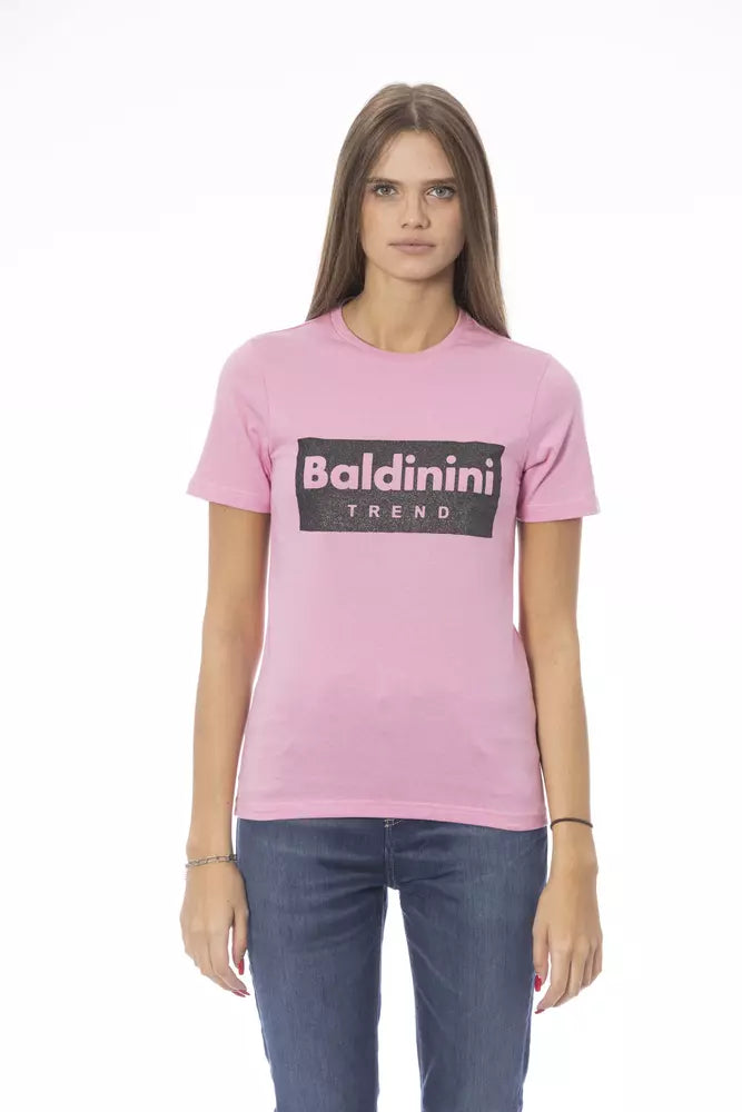 T-shirt Baldinini Trend multicolore en coton pour femme