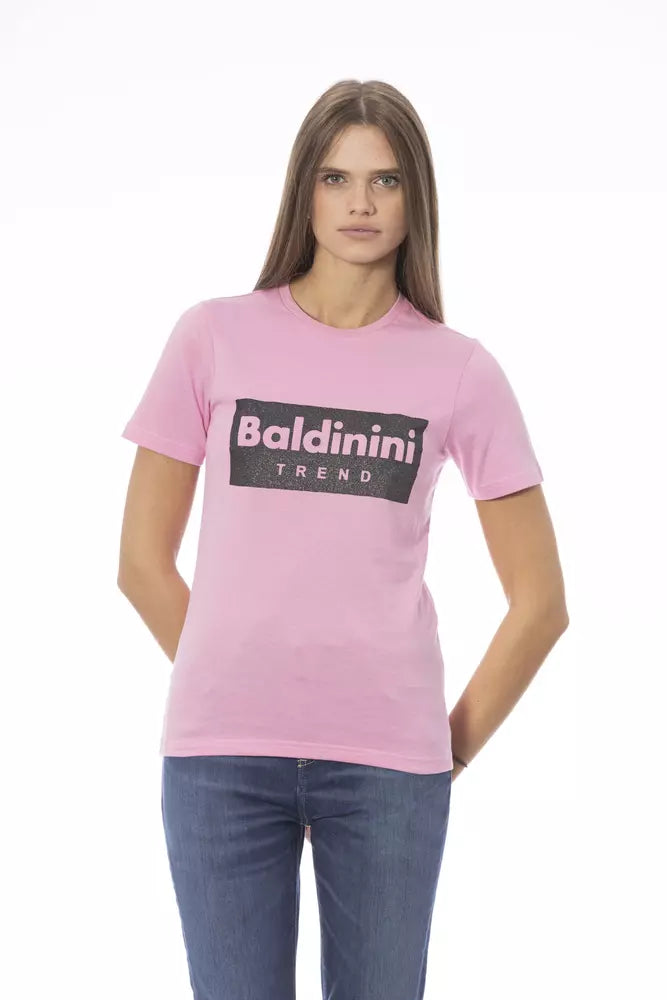 T-shirt Baldinini Trend multicolore en coton pour femme