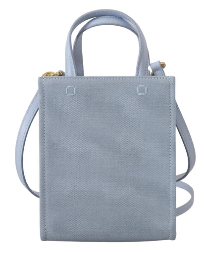Borsa a tracolla Givenchy Mini Vertical Cloud in tela spalmata blu