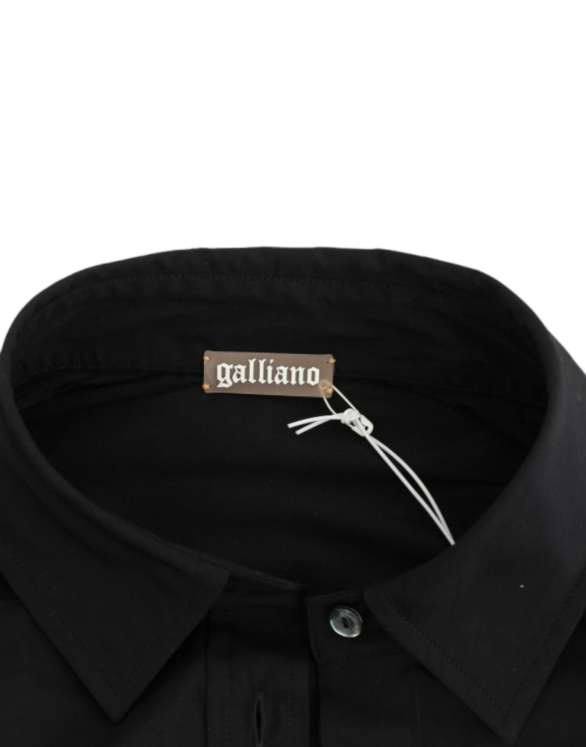John Galliano Svart bomullsskjorttopp