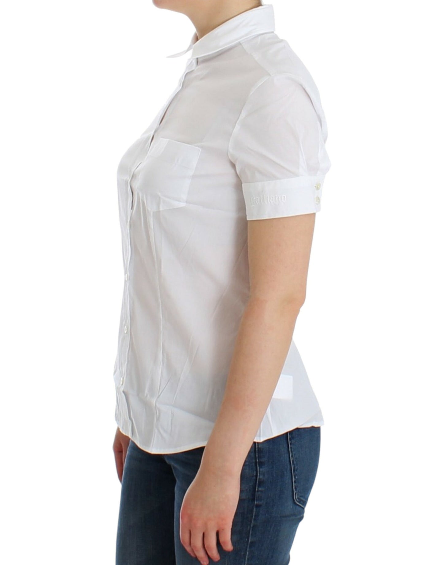 Chemise blanche en coton John Galliano