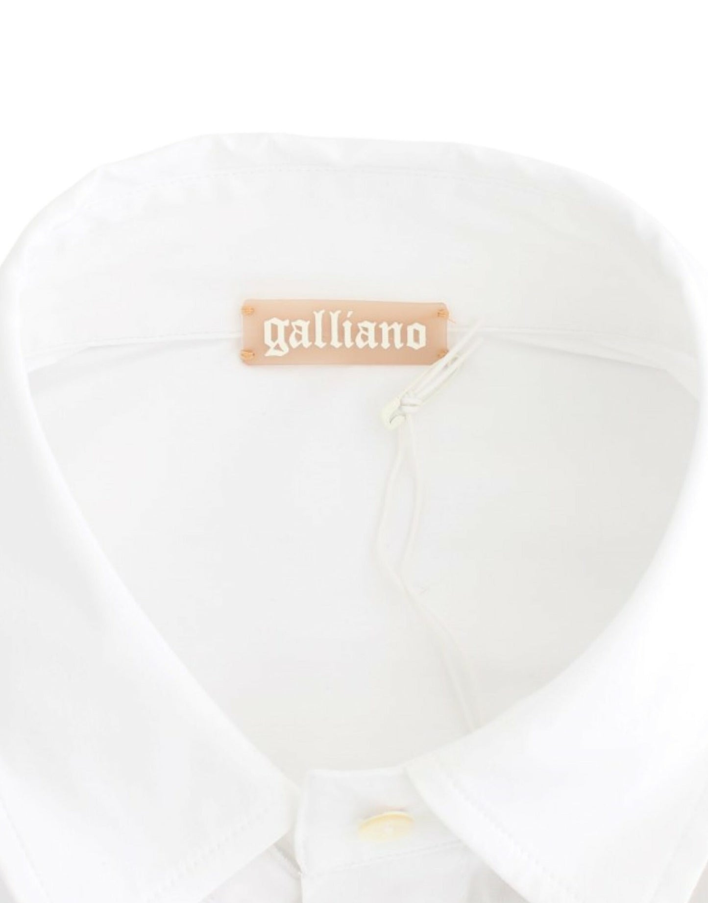 Chemise blanche en coton John Galliano