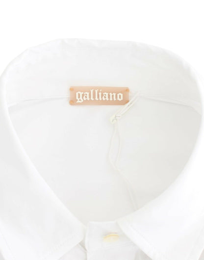 Chemise blanche en coton John Galliano