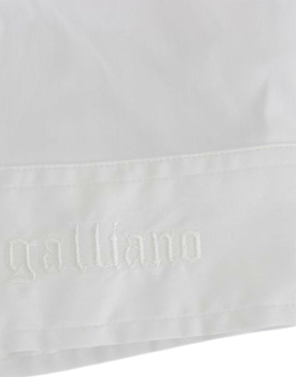Chemise blanche en coton John Galliano