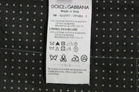 Dolce & Gabbana Gray Polka Dot Dress Vest Gilet Weste