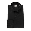 Chemise ajustée Bagutta en coton noir pour homme