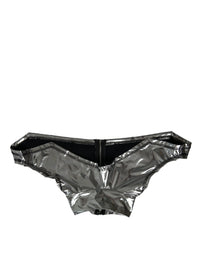 Dolce & Gabbana Silver Polyester Stretch Top