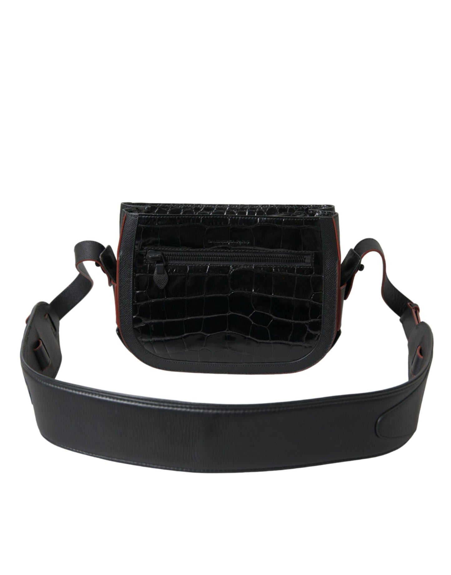 Borsa a tracolla con tracolla Balenciaga in pelle esotica nera per fotocamera
