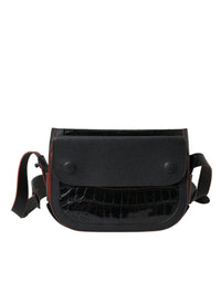 Borsa a tracolla con tracolla Balenciaga in pelle esotica nera per fotocamera