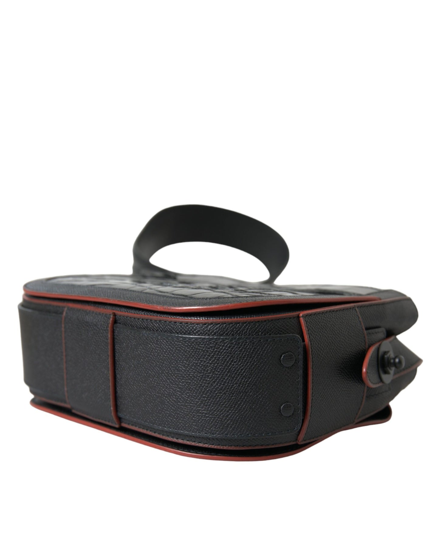 Borsa a tracolla con tracolla Balenciaga in pelle esotica nera per fotocamera