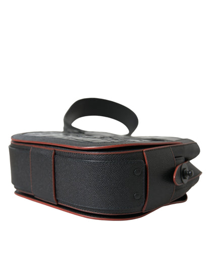 Borsa a tracolla con tracolla Balenciaga in pelle esotica nera per fotocamera