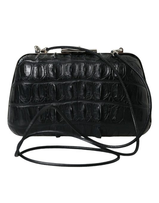 Borsa a tracolla Balenciaga in pelle esotica nera