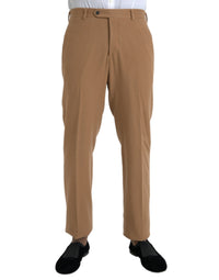 Pantalon habillé Prada beige cachemire pour homme, coupe droite