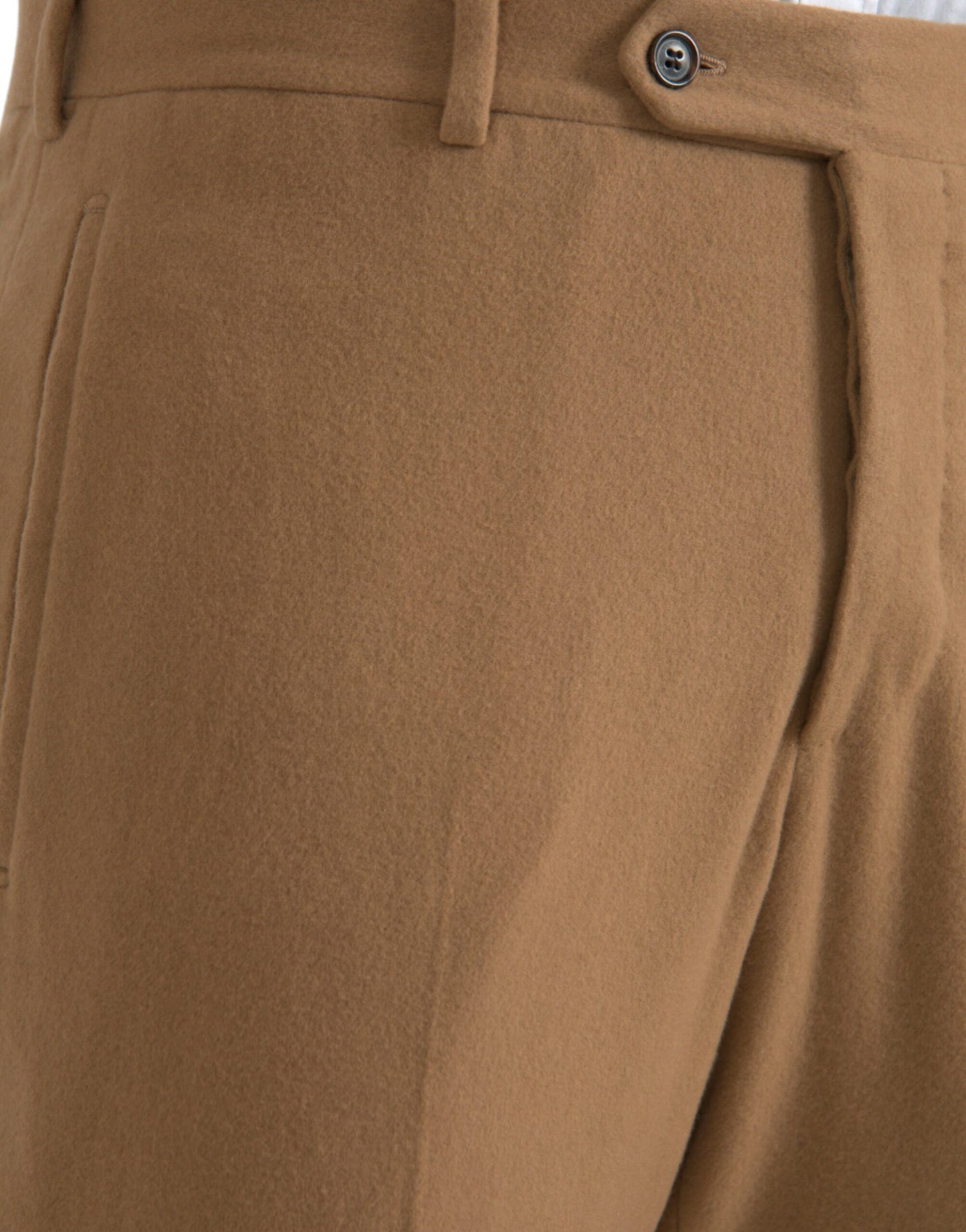 Pantalon habillé Prada beige cachemire pour homme, coupe droite