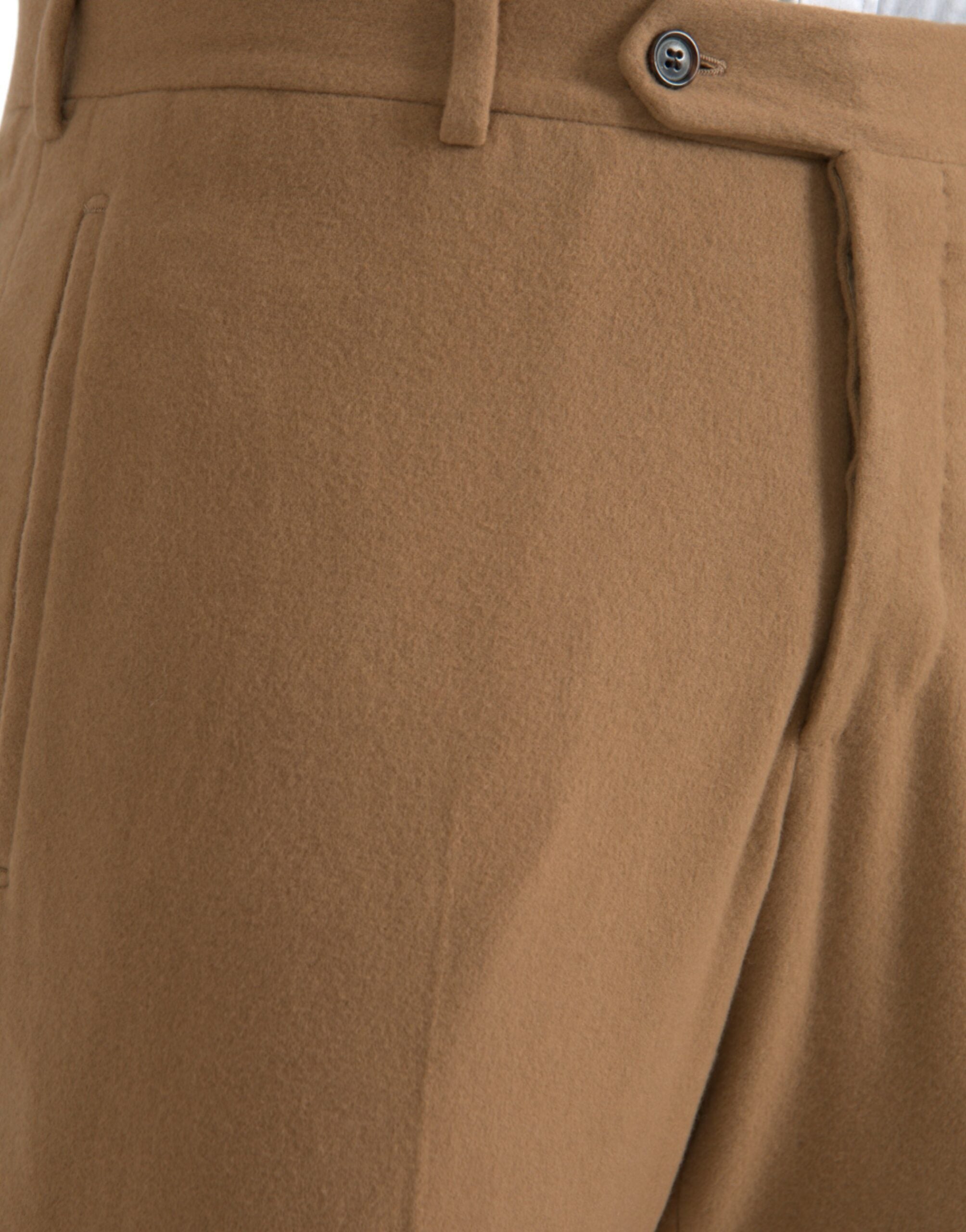 Pantalon habillé Prada beige cachemire pour homme, coupe droite