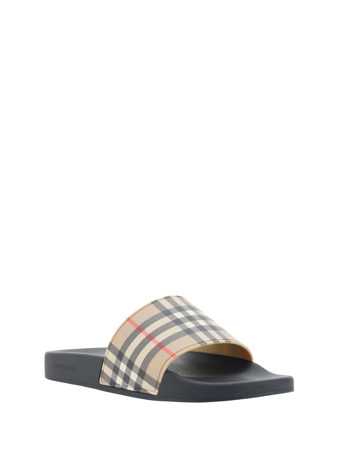 Sandali Burberry in gomma marrone