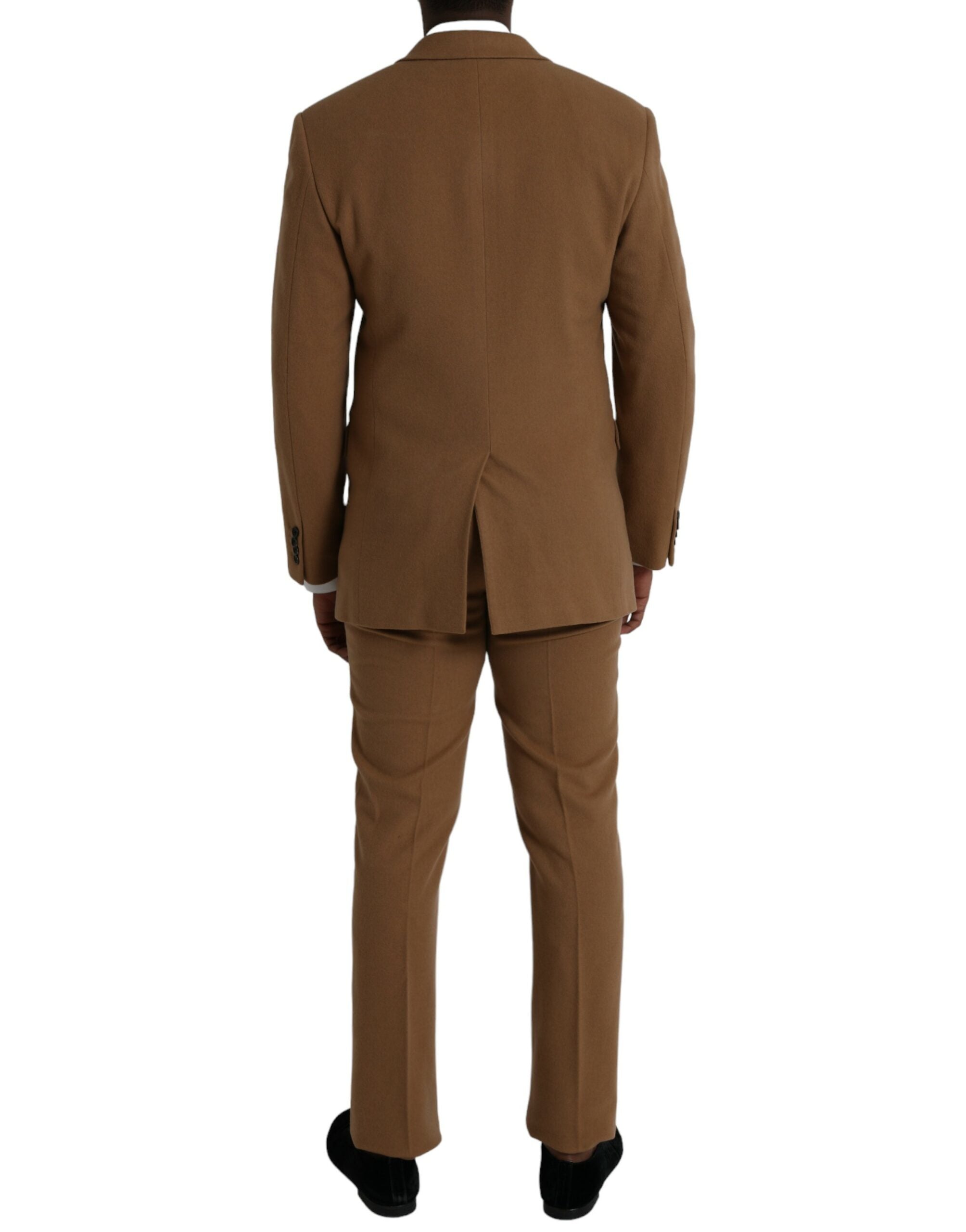 Costume deux pièces Prada en cachemire marron à simple boutonnage