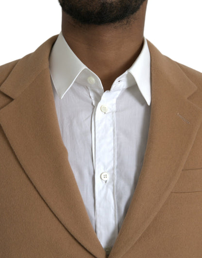 Abito monopetto Prada in cashmere marrone 2 pezzi