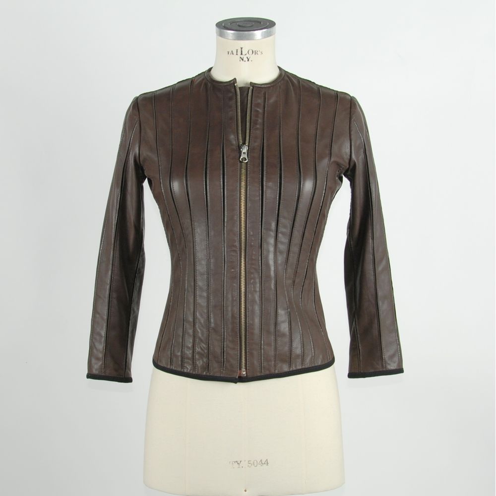 Giacca da Donna Emilio Romanelli in Pelle Marrone