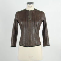 Giacca da Donna Emilio Romanelli in Pelle Marrone