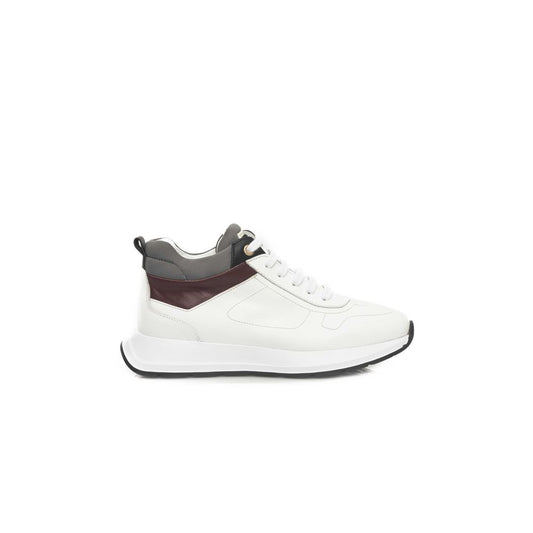 Cerruti 1881 Sneaker in pelle di mucca bianca