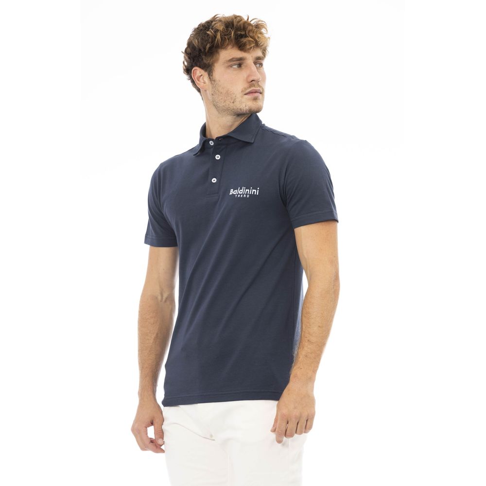 Polo da uomo Baldinini Trend in cotone blu