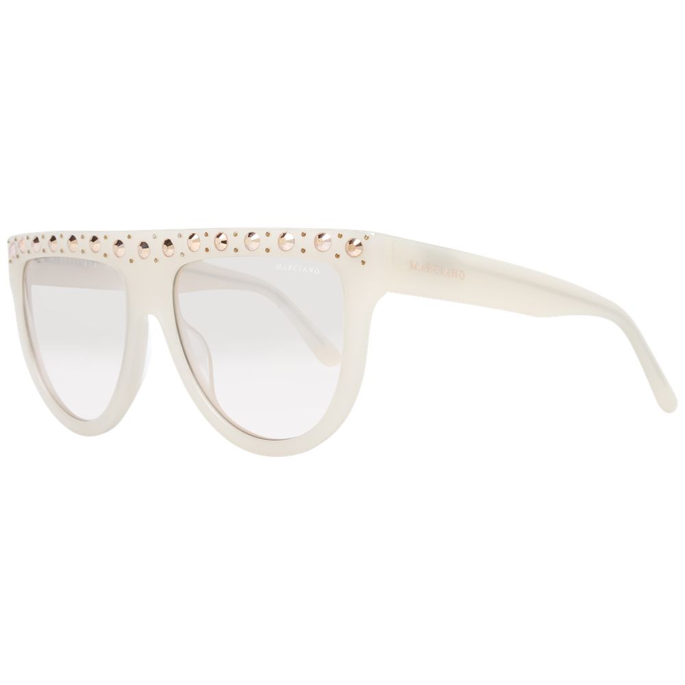 Occhiali da sole in plastica bianca Marciano by Guess