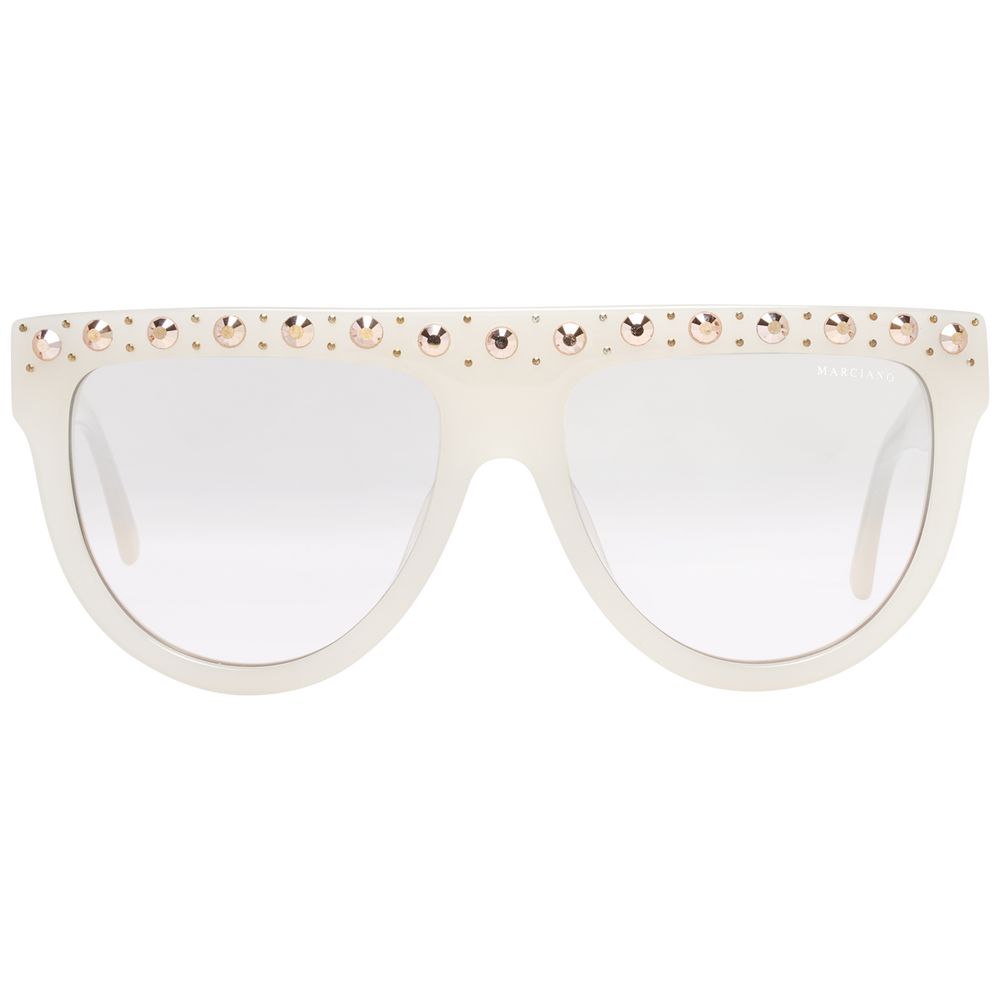 Occhiali da sole in plastica bianca Marciano by Guess