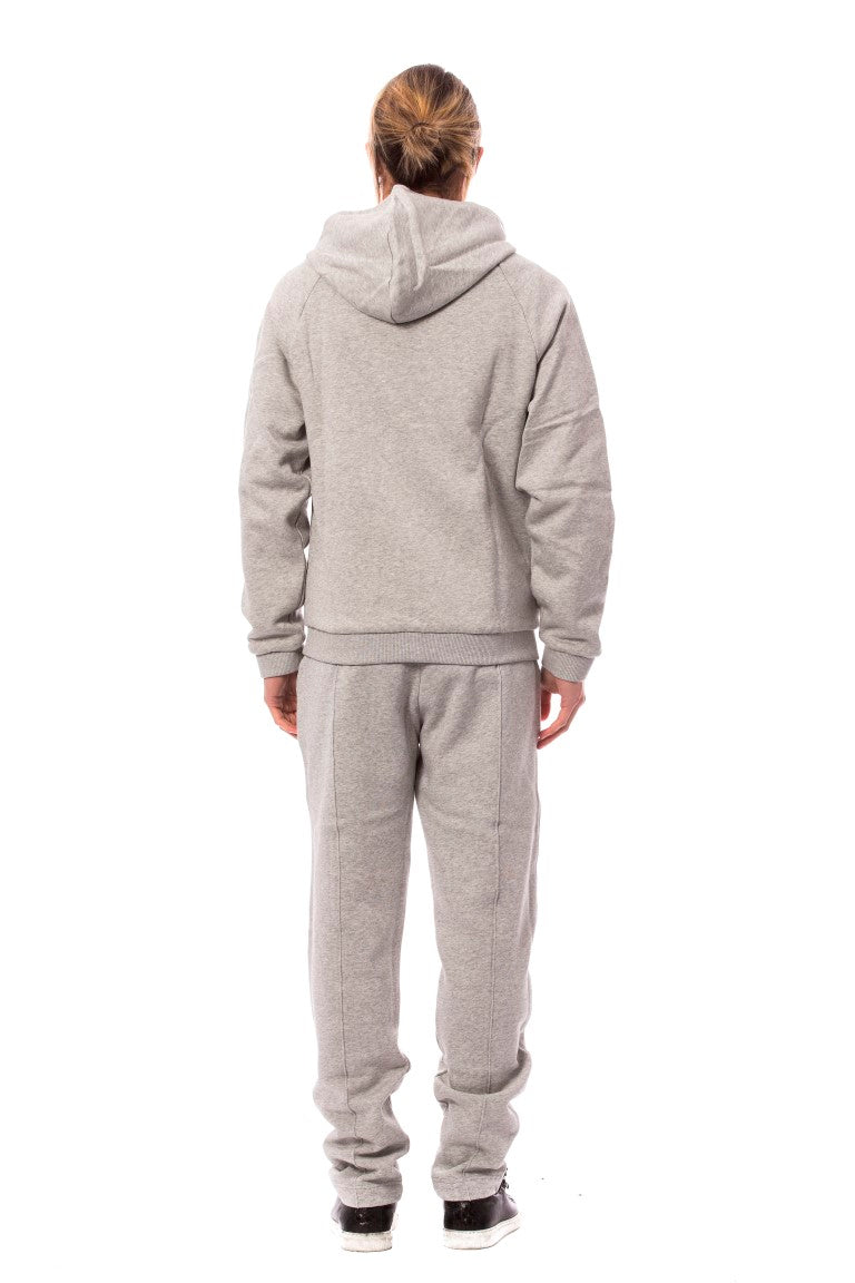 Ensemble de survêtement à capuche en coton gris Billionaire Italian Couture