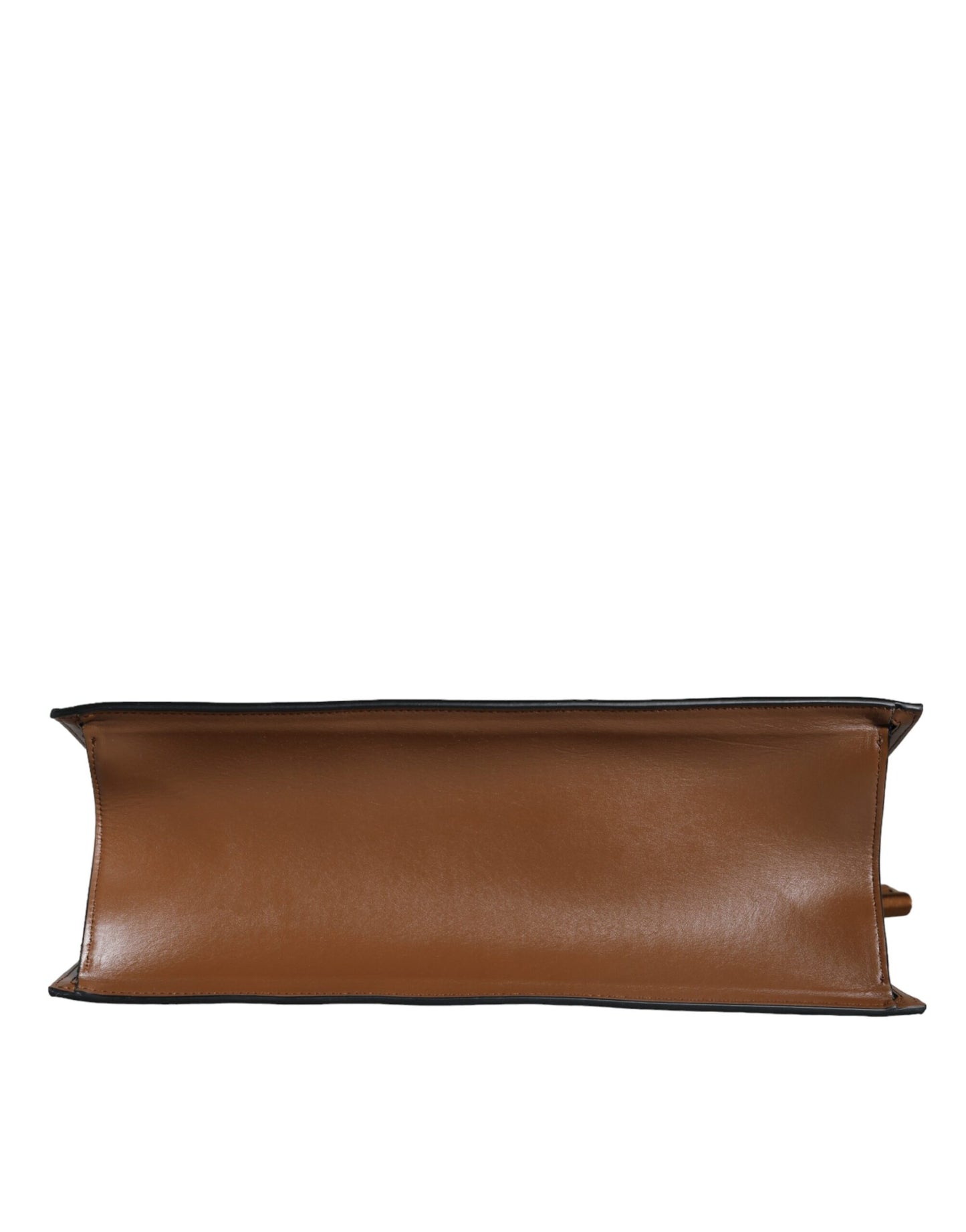 Sac cabas bandoulière Versace en cuir jacquard marron avec poignée supérieure et logo