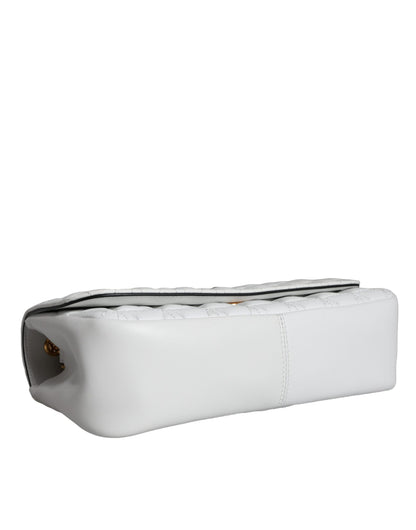 Sac bandoulière Versace Mini en cuir nappa blanc