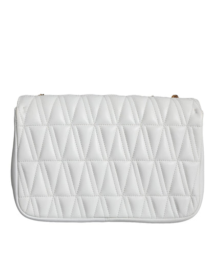 Sac bandoulière Versace Mini en cuir nappa blanc