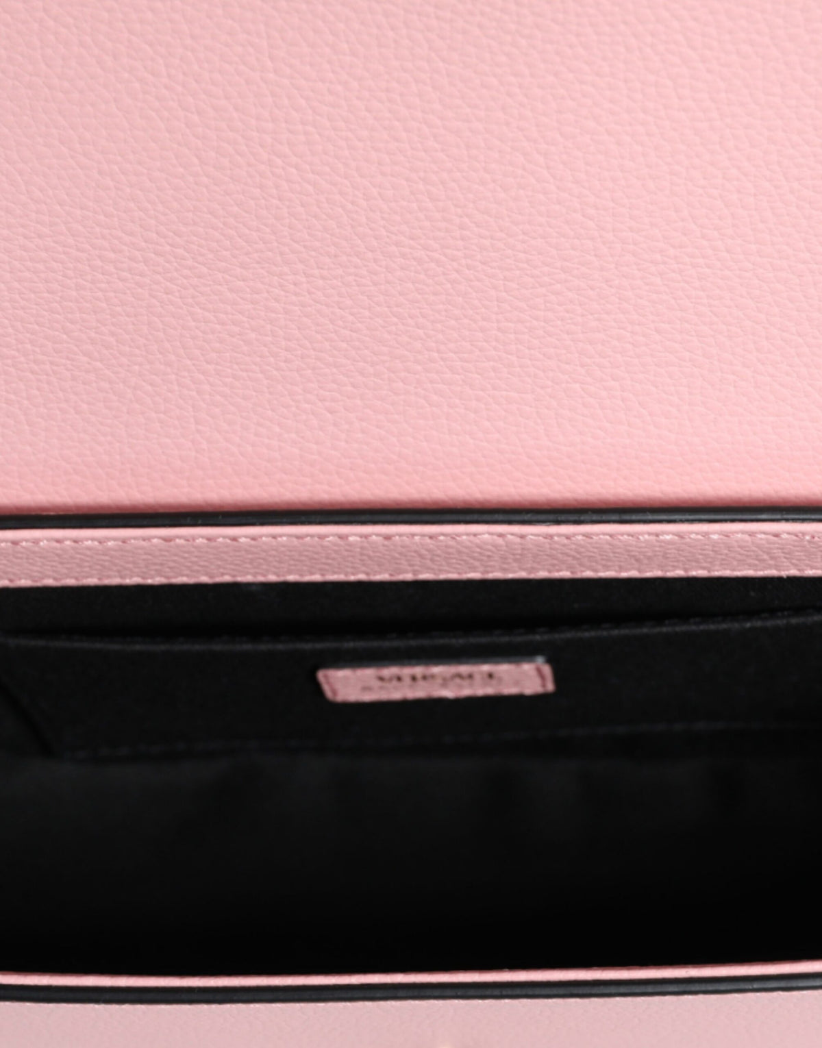 Sac bandoulière Versace en cuir de veau grainé rose avec logo