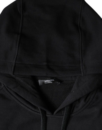 Sweat à capuche Versace en coton noir imprimé Méduse