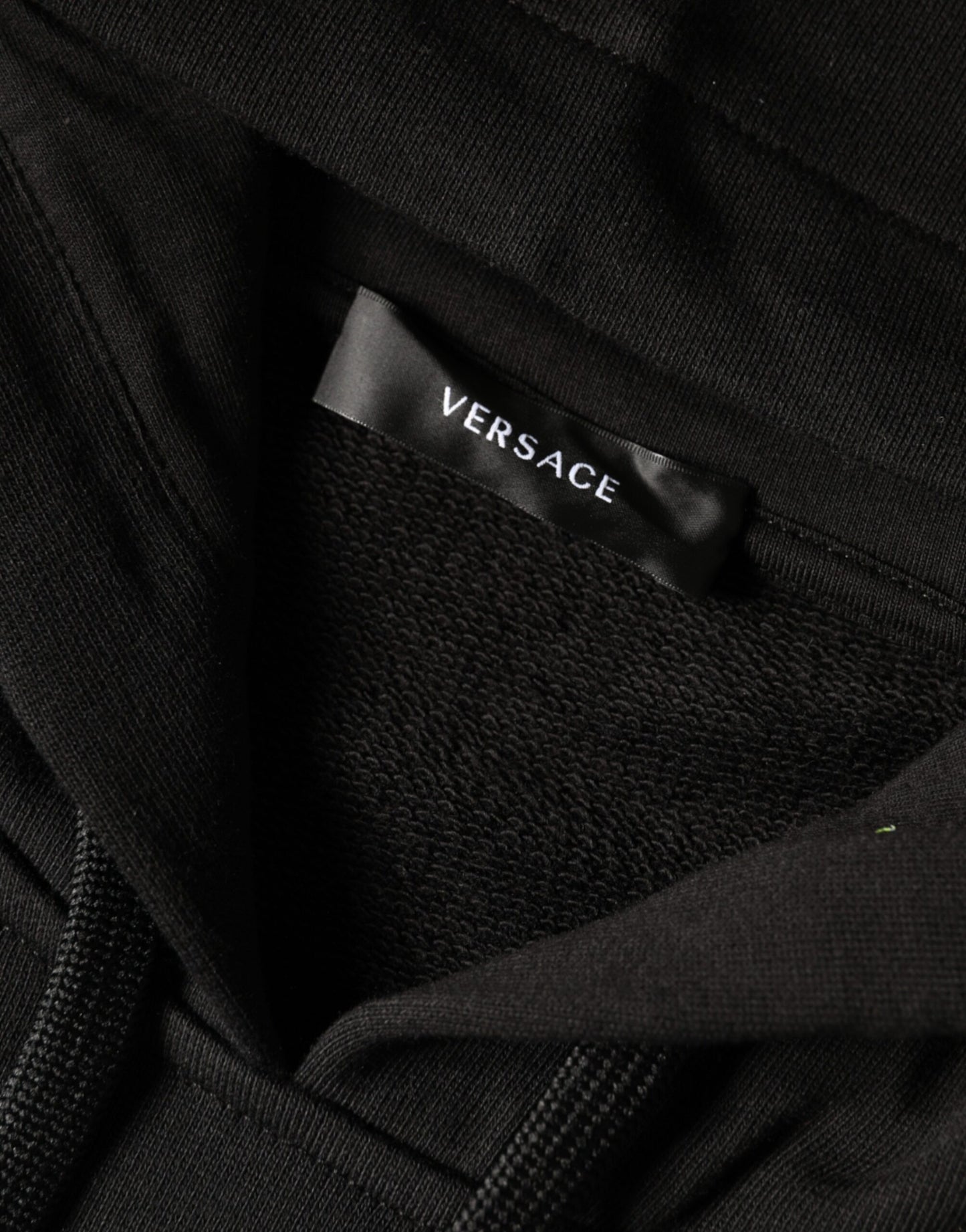 Sweat à capuche Versace en coton noir imprimé Méduse