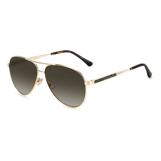 Occhiali da sole Jimmy Choo in metallo dorato