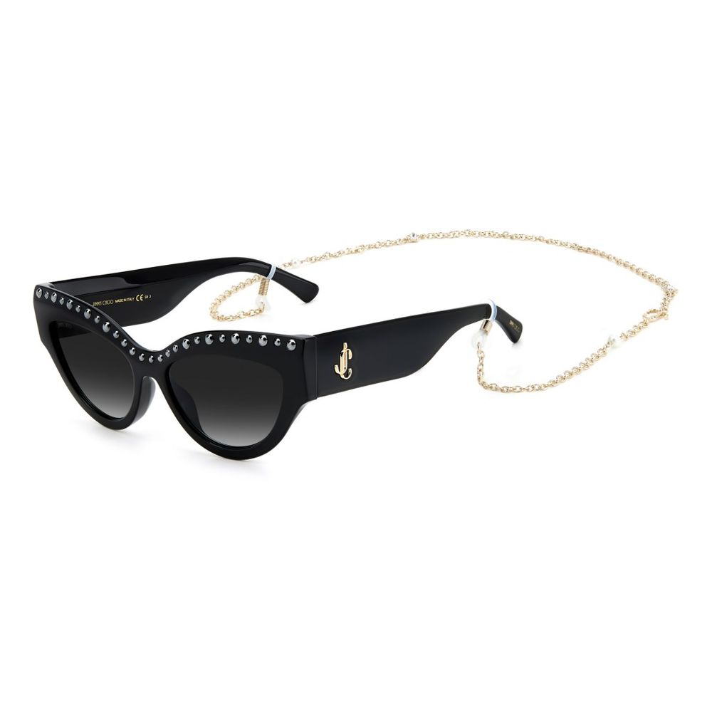 Occhiali da sole Jimmy Choo in acetato nero