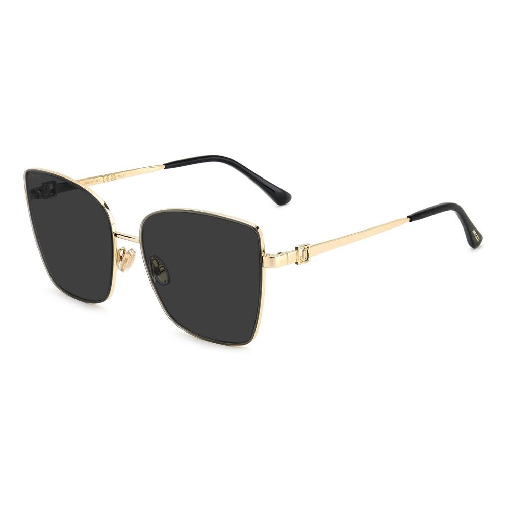 Occhiali da sole Jimmy Choo in metallo dorato