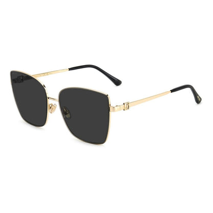 Occhiali da sole Jimmy Choo in metallo dorato